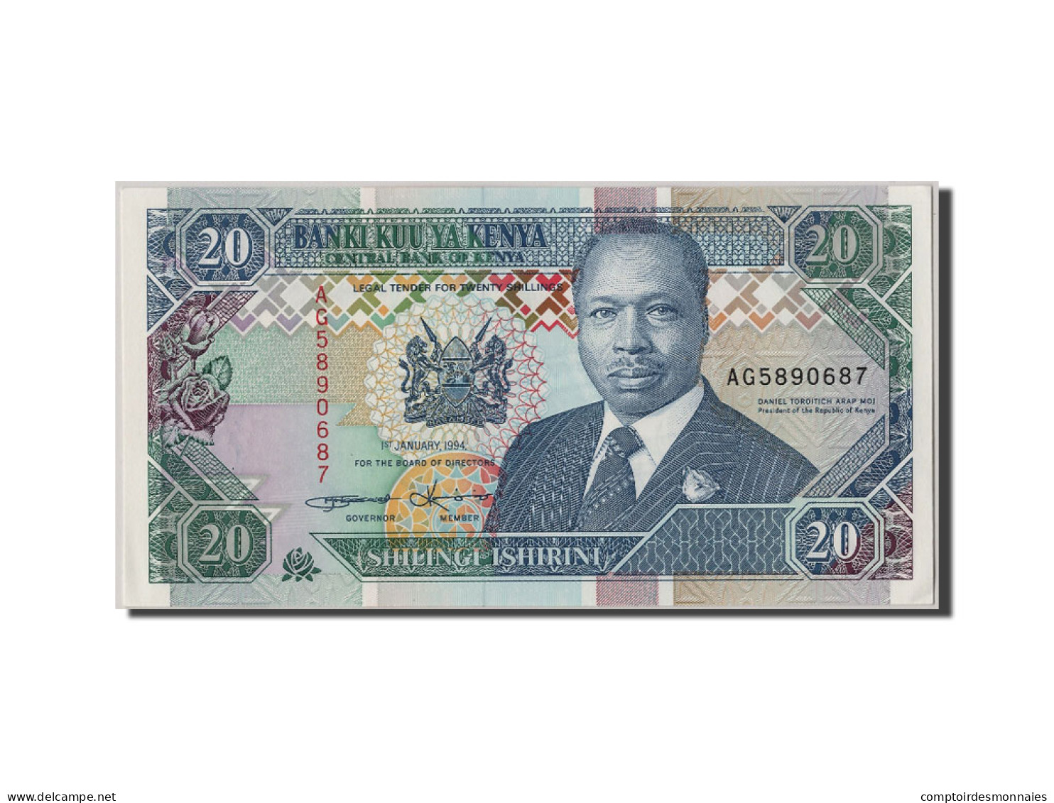 Billet, Kenya, 20 Shillings, 1994, 1994-01-01, NEUF - Kenia