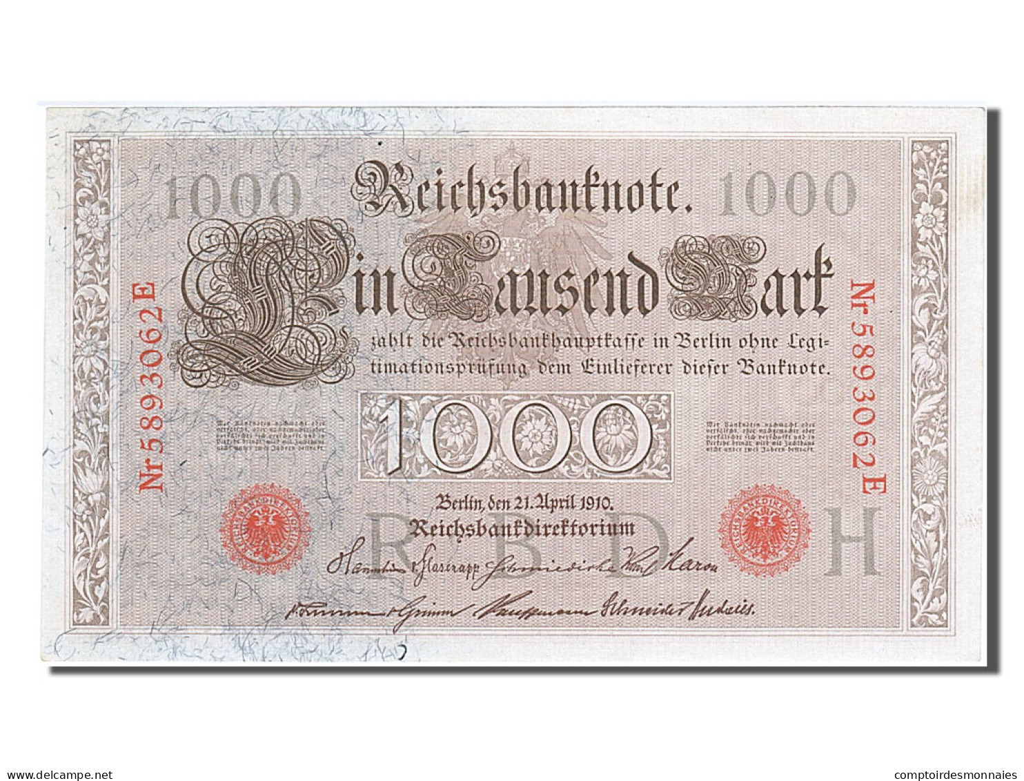 Billet, Allemagne, 1000 Mark, 1910, 1910-04-21, SPL - 1000 Mark