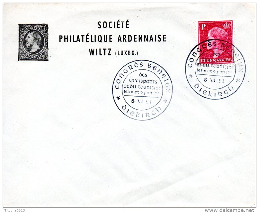 LUXEMBOURG. Enveloppe Commémorative De 1957. Congrès Des Transports Et Du Tourisme. - Franking Machines (EMA)