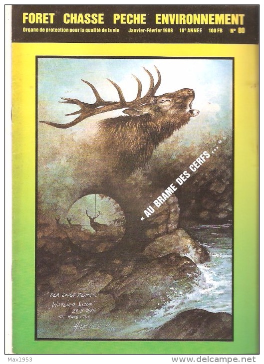 FORET-CHASSE-PECHE-ENVIRONNEMENT -  Janvier-Février 1988 - N°80 - Jagen En Vissen