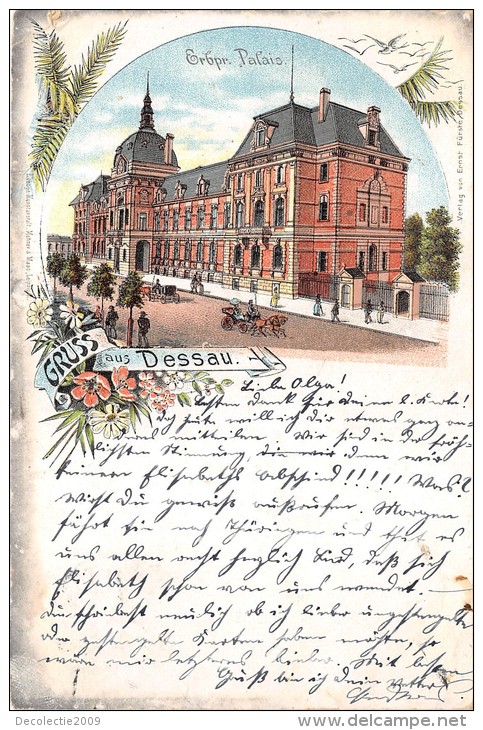 Bg19391 Dessau Litho Palais - Dessau