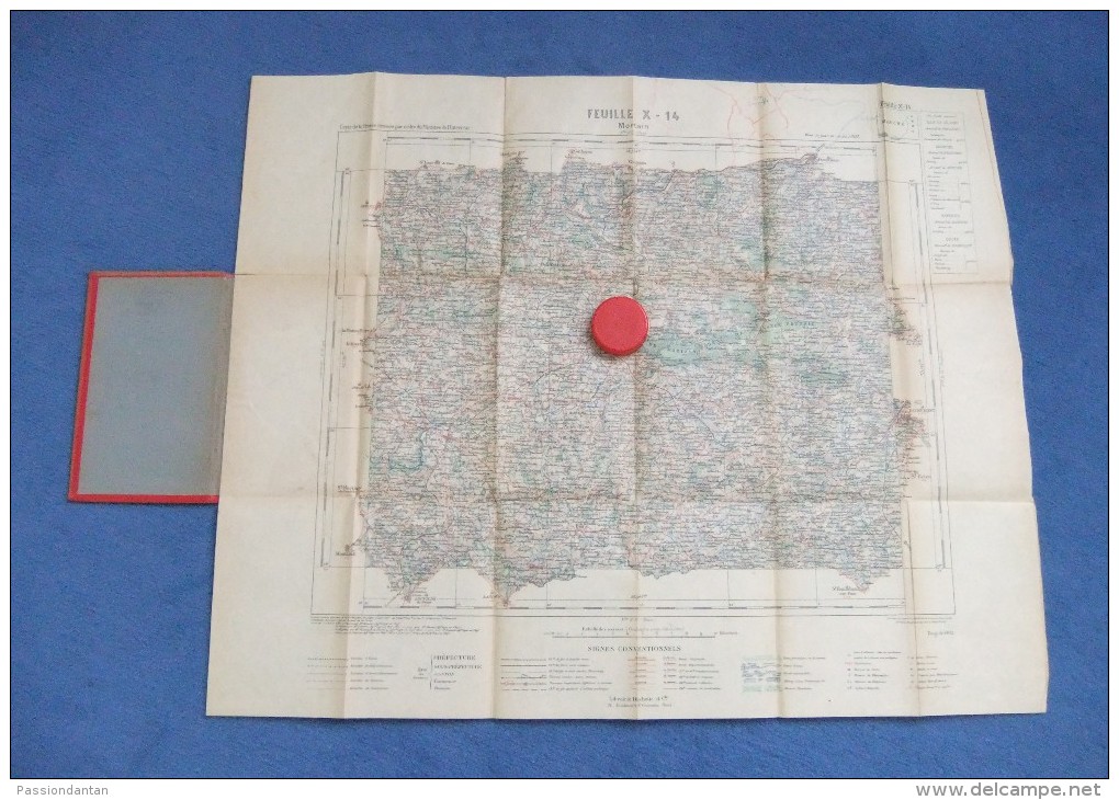Carte Ancienne D´état Major – Hachette Et Ministère De L´Intérieur - Mortain Et Ses Environs - Cartes/Atlas