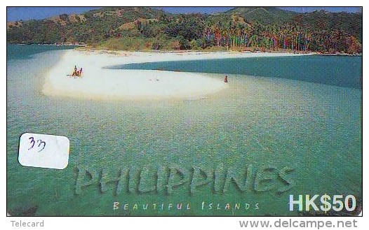 Télécarte HONGKONG * PHILIPPINES  * FILIPPINES Related * BEAUTIFUL ISLANDS  (33) Telefonkarte Phonecard - Hongkong