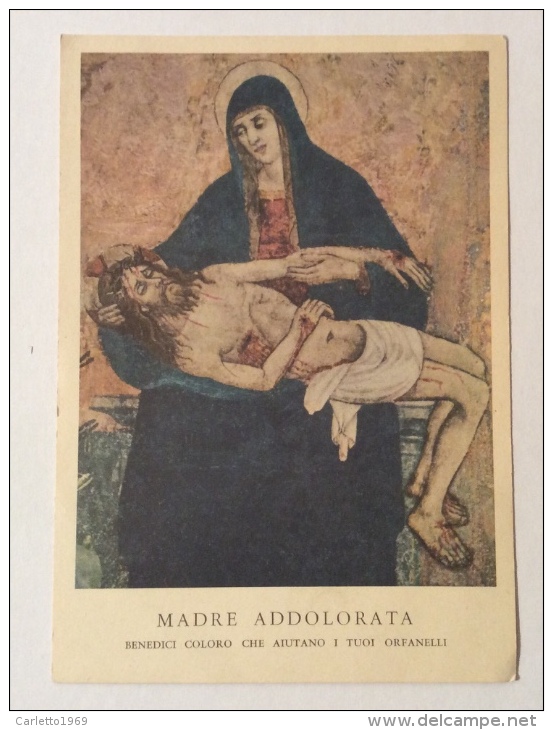 Madre Addolorata Vedi Retro Non Viaggiata F.g. In Buono Stato - Virgen Maria Y Las Madonnas