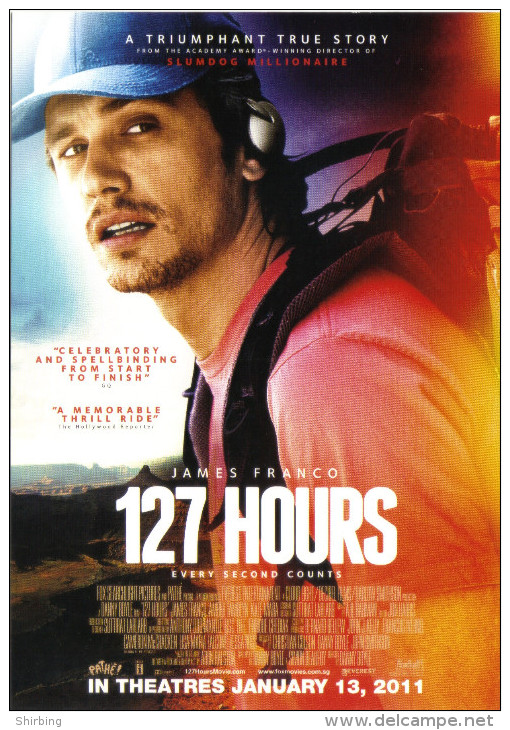 15S : Movie Film Poster Postcard "127 Hours" Starring James Franco - Posters Op Kaarten