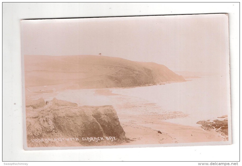 RP ABERYSTWYTH - CLARACH BAY - REAL PHOTO Cardiganshire - Clarach Bay - Real Photo Postcard - Cardiganshire