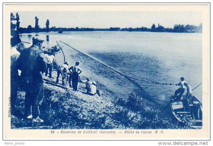 Environs De Barsac - Pêche à L'alose - Autres & Non Classés