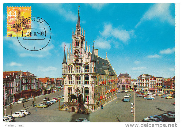D20354 CARTE MAXIMUM CARD FD 2007 NETHERLANDS - CITY HALL GOUDA - BEAUTIFUL HOLLAND CP '60 -'70's ORIGINAL - Other & Unclassified