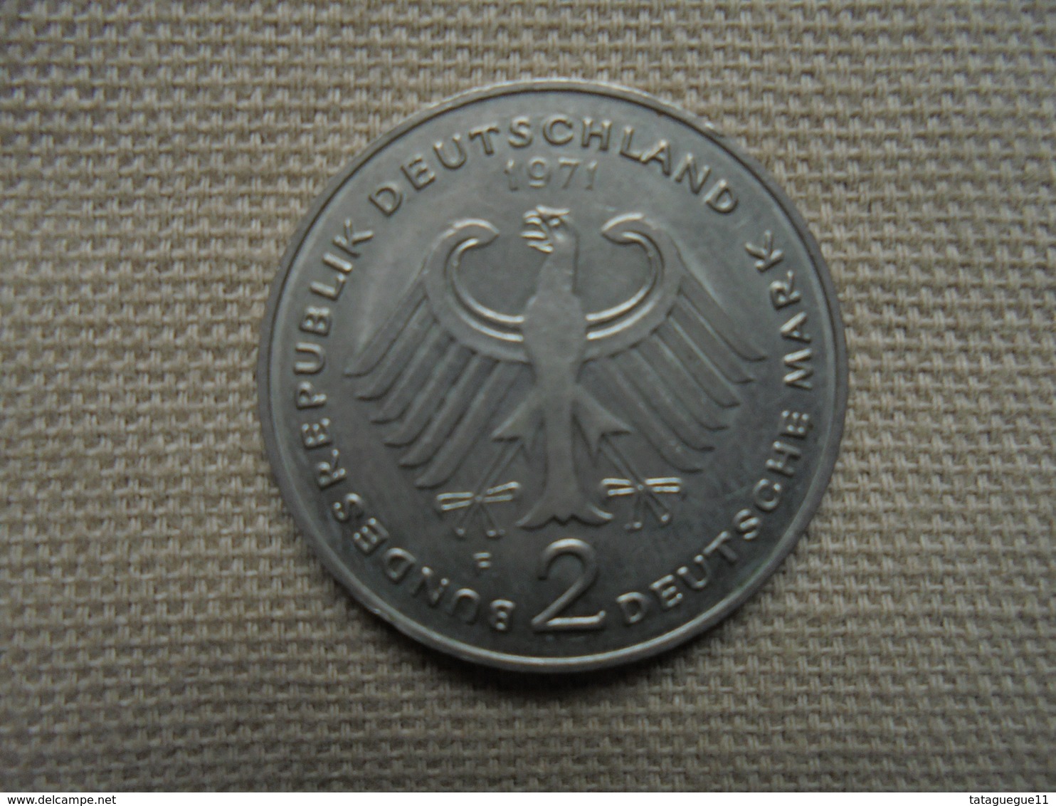 Ancien - Pièce De 2 Deutsche Mark 1971 (Revers 1949-1969) - 2 Mark
