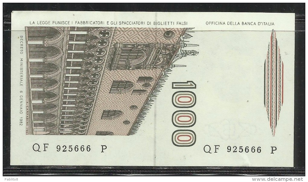 ITALIA REPUBBLICA BANCONOTA DA LIRE 1000 MARCO POLO DECRETO  16 03 1982  ITALIE ITALIEN ITALY - 1000 Lire