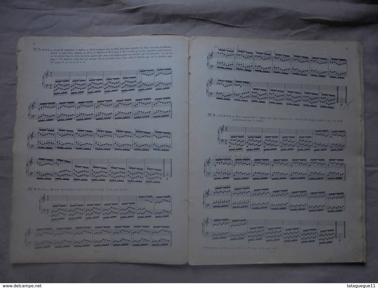 Ancien -  ​​​​​​​Livre De Partitions Le Pianiste Virtuose En 60 éxcercices Par C.L. HANON Copyright 1923 - Instrumento Di Tecla