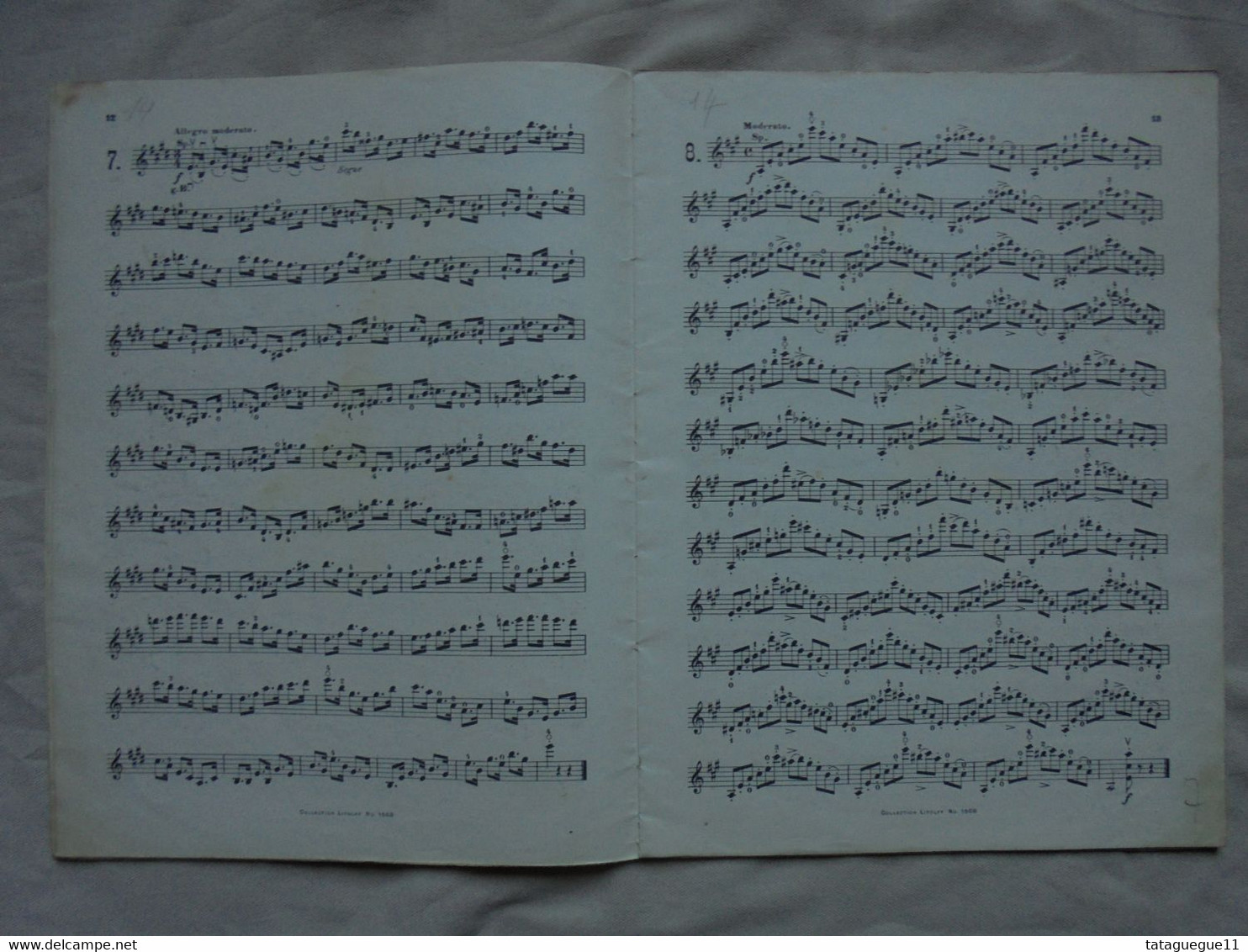 Ancien - Collection LITOLFF N° 1568 A. BLUMENSTENCEL 24 Etudes Violino Solo - Streichinstrumente