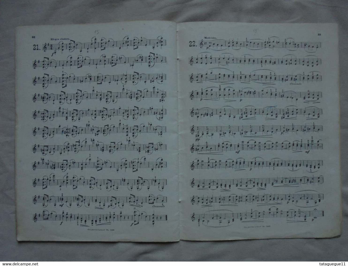 Ancien - Collection LITOLFF N° 1568 A. BLUMENSTENCEL 24 Etudes Violino solo