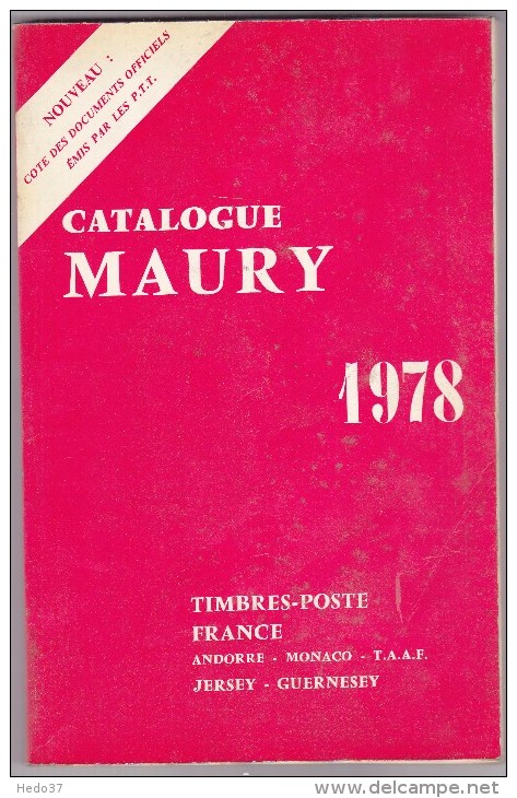 Maury 1978 - 310 Pages - Philatélie Et Histoire Postale