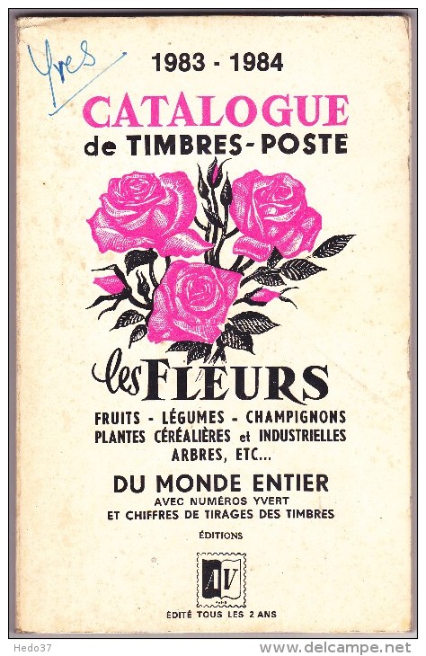 Catalogue Des Fleurs - 1983-1984 - 190 Pages - Philatélie Et Histoire Postale