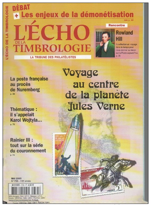 Echo De La Timbrologie  2005 Mai : Jo De 1924 , Theme Le Pape Karol , Monaco La Serie Du Couronnement , Nuremberg - French (from 1941)