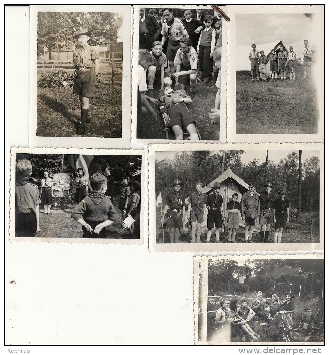 Lot De 6 Photos - Scout - Scoutisme - ( Voir Descriptif ) - Padvinderij