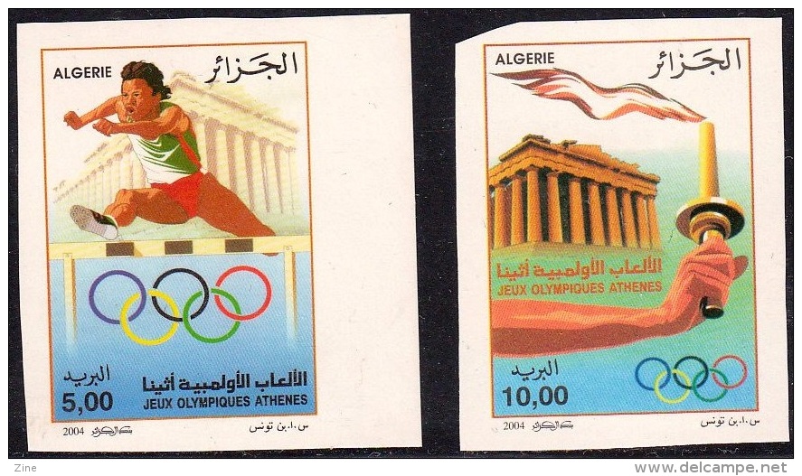 ALG Algeria - N ° 1359/60 Imperforate Athens Olympic Games 2004 Greece Jeux Olympiques Athenes Grèce - Summer 2004: Athens