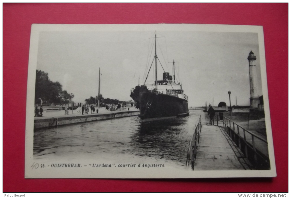 C P Ouistreham " L'ardena" Courrier D'angleterre - Ouistreham