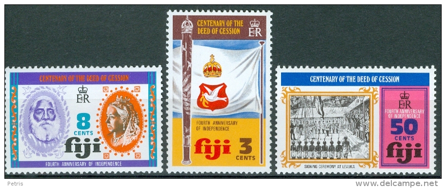 Fiji 1974 Deed Of Cession MNH** - Lot. 3558 - Fiji (1970-...)