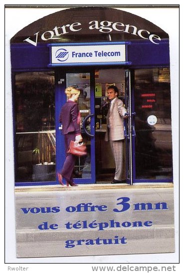 @+ Ticket France Telecom Privé : Votre Agence 3 Mn - 30/09/99 - Neuf (Ref : G3C) - Tickets FT