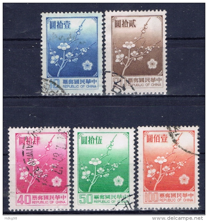 ROC+ China Taiwan 1979 1985 Mi 12912-94 1613 Pflaumenblüte - Used Stamps