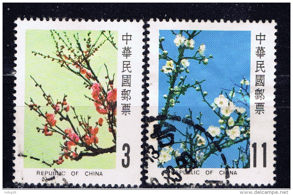 ROC+ China Taiwan 1983 Mi 1538 1540 Pflaumenblüten - Usati