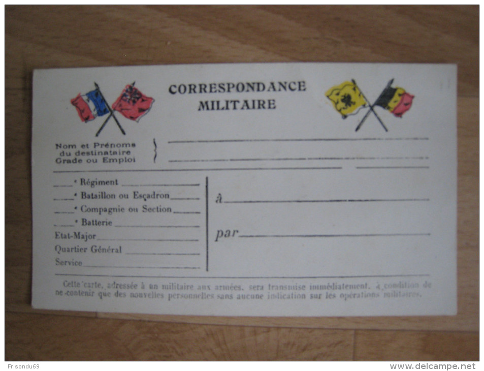 Correspondance Militaire . - Documents