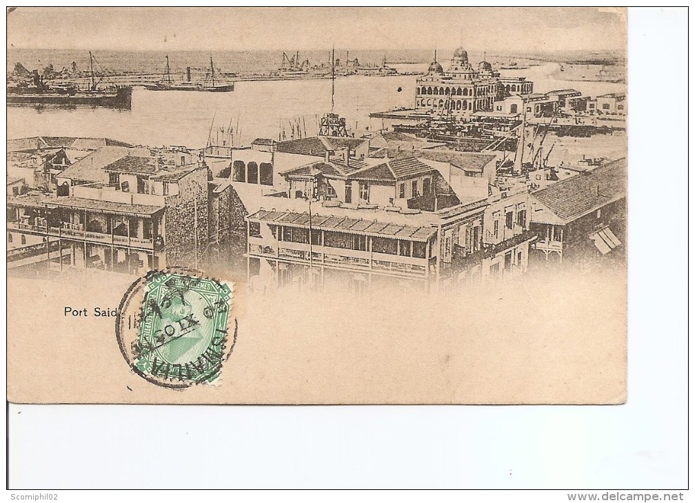 Egypte ( Carte Postale De 1905 -Port-Said- à Voir) - 1866-1914 Khedivate Of Egypt