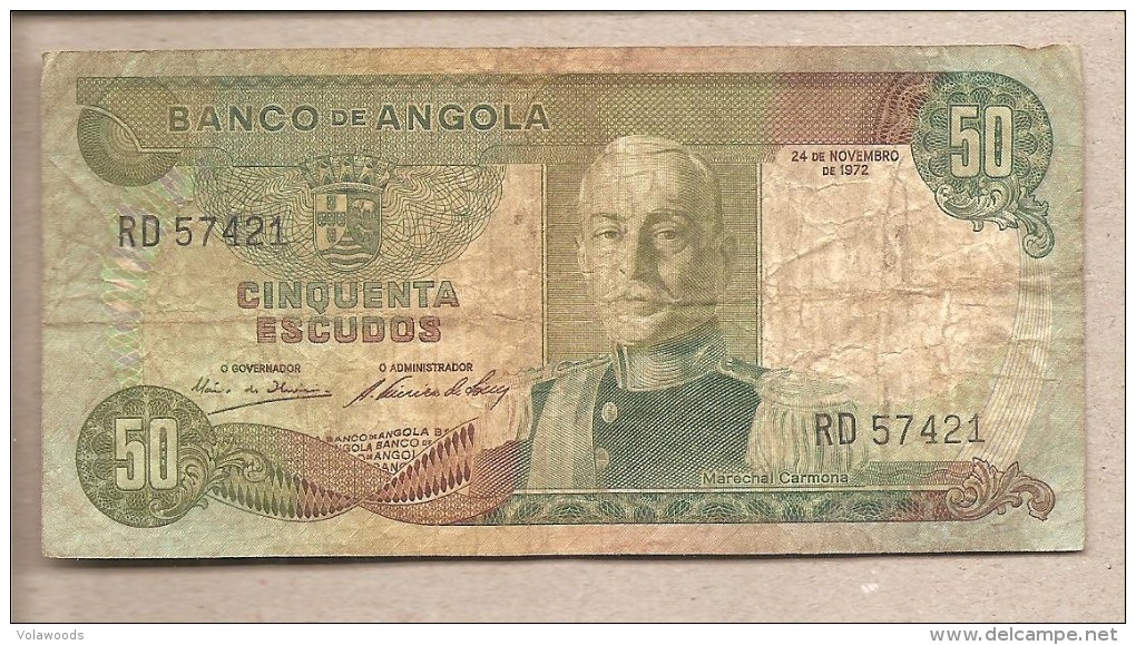 Angola - Banconota Circolata Da 50 Scudi - 1972 - Angola