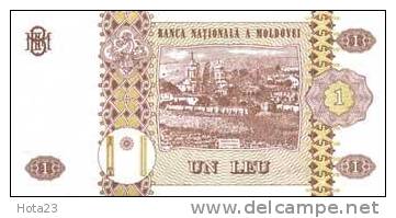 Moldova-1 Ley 1999 UNC - KING - Moldavia