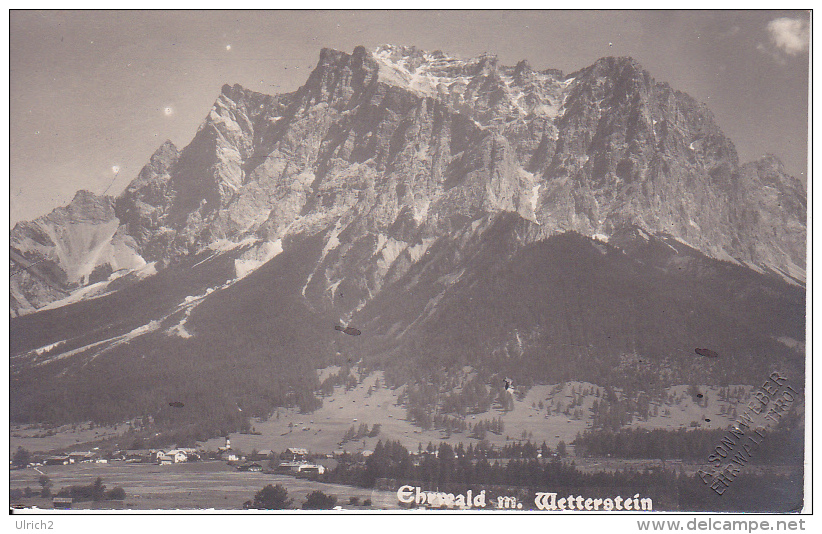 AK Ehrwald Mit Wetterstein - 1921 (14398) - Ehrwald