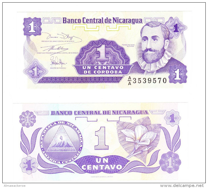 Nicaragua Un Centavo De Cordoba UNC - Nicaragua