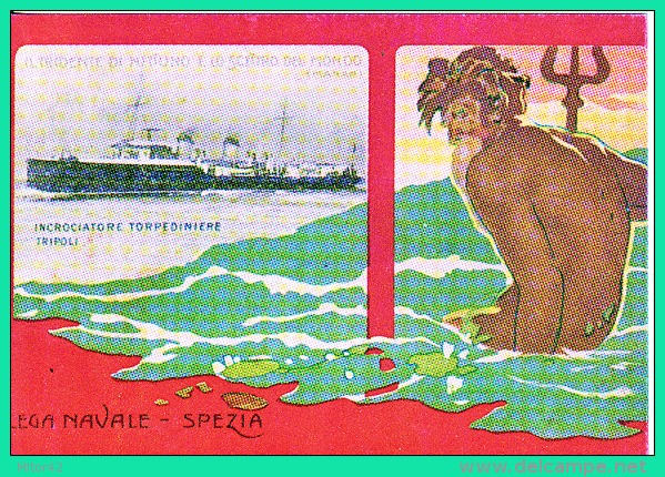 7-Incrociatore Torpediniere "Tripoli"-Navi-Lega Navale Spezia-1997-Navire-Ship-Nuova-New. - Paquebote