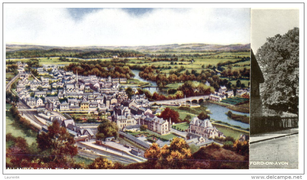(468) Very Old Postcard - Carte Ancienne - UK - Callander From The Crags - Clackmannanshire