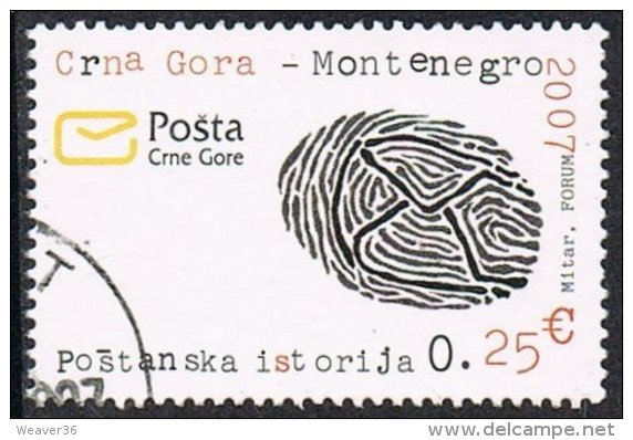 Montenegro 2007 Definitive 25c Good/fine Used - Montenegro