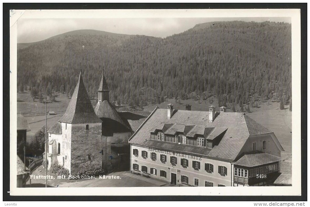 FLATTNITZ Kärnten über Friesach Glöcknitz Bockbühel Alpenhotel 1954 - Friesach