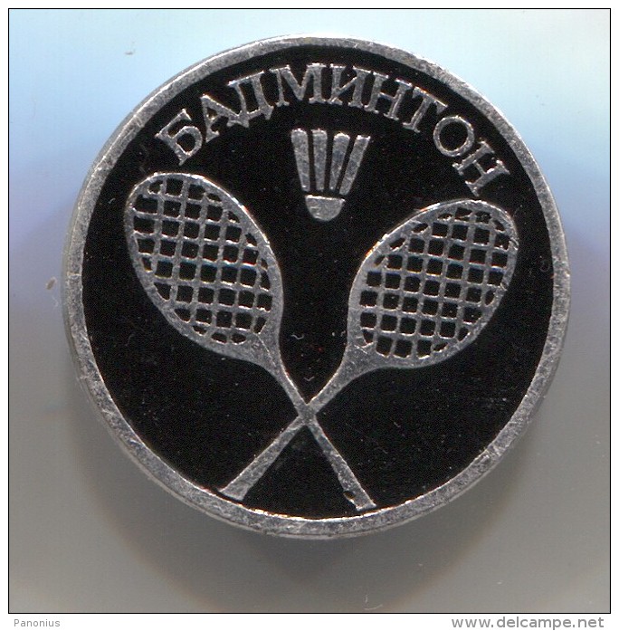 Badminton Sport - Russian Pin, Vintage Badge - Badminton