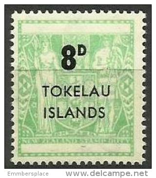 Tokelau - 1966 New Zealand Fiscal Type Surcharged 8d MNH **  SG 7  Sc 7 - Tokelau