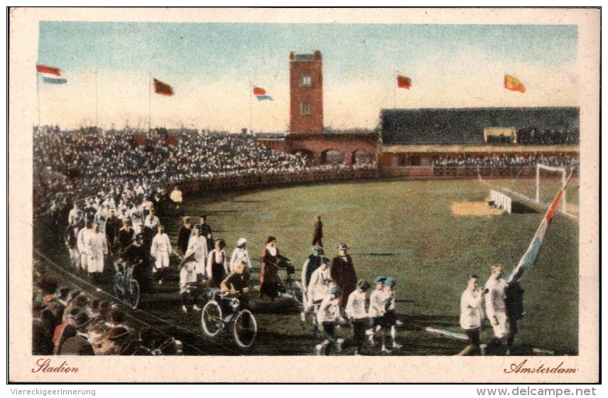 ! Alte Ansichtskarte Amsterdam, Olympia Stadion, Olymic Games Stadium, - Sommer 1928: Amsterdam