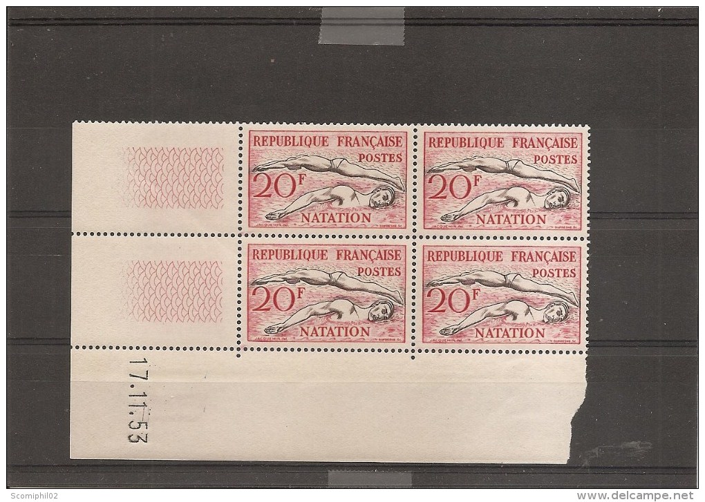 France -Natation ( 960 En Coin Daté 1953 XXX -MNH) - 1950-1959