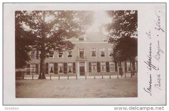 ZEIST (PAYS BAS) CARTE PHOTO DES ETS BEEK ET ROYEN  1908 - Zeist