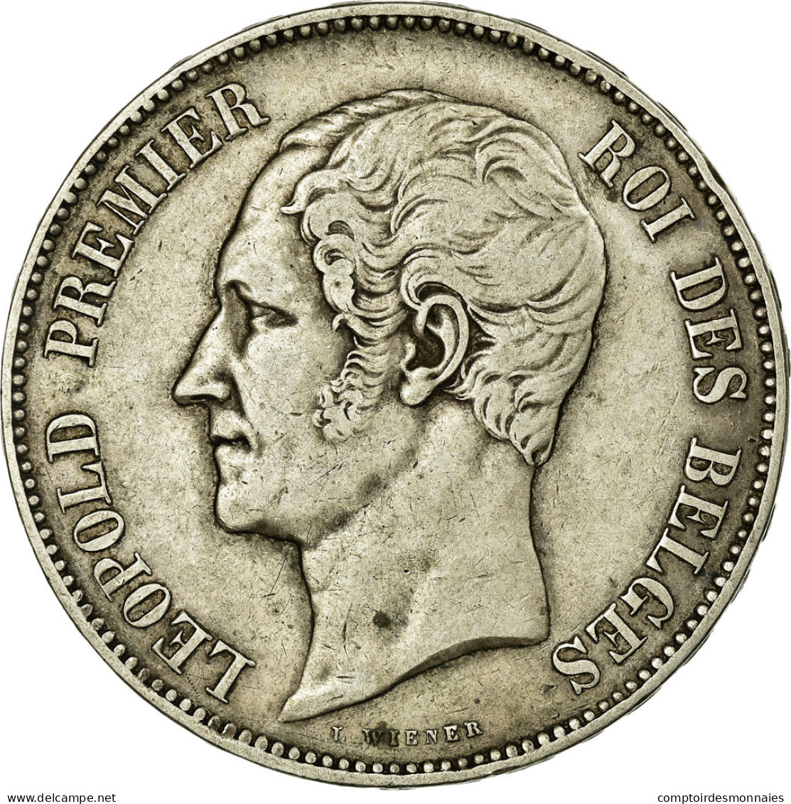 Monnaie, Belgique, Leopold I, 5 Francs, 1853, TTB, Argent, KM:2.1 - 5 Francs