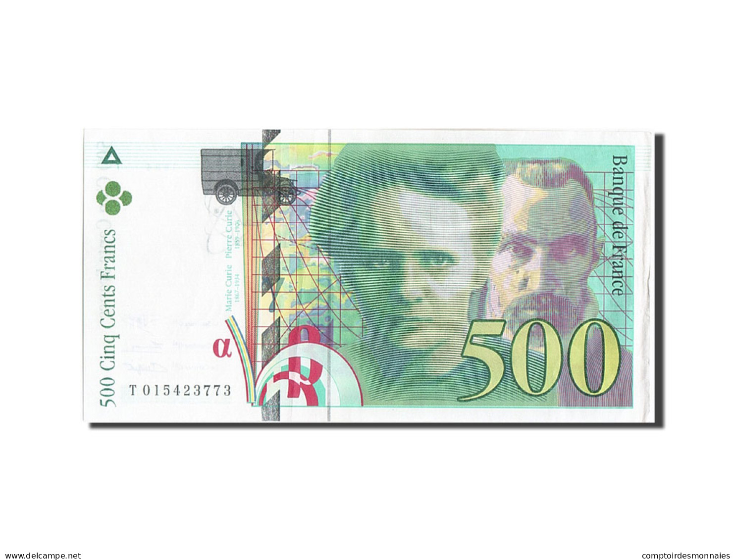 Billet, France, 500 Francs, 500 F 1994-2000 ''Pierre Et Marie Curie'', 1994 - 500 F 1994-2000 ''Pierre En Marie Curie''