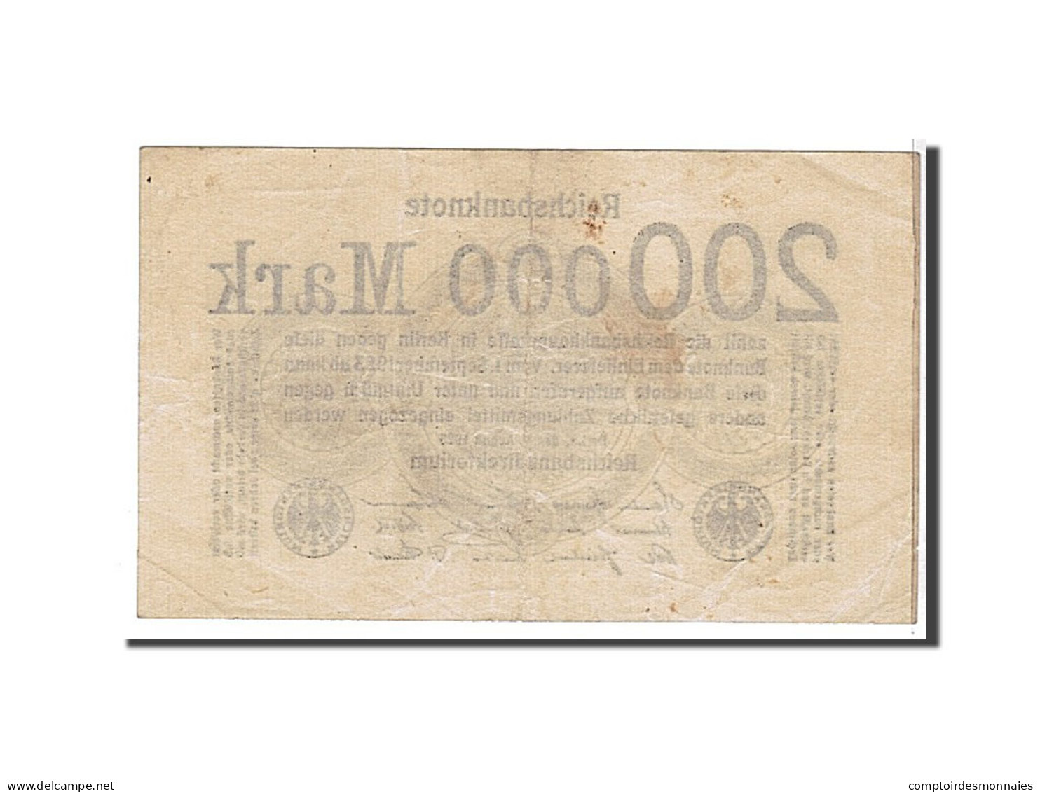 Billet, Allemagne, 200,000 Mark, 1923, KM:100, TTB - 20000 Mark