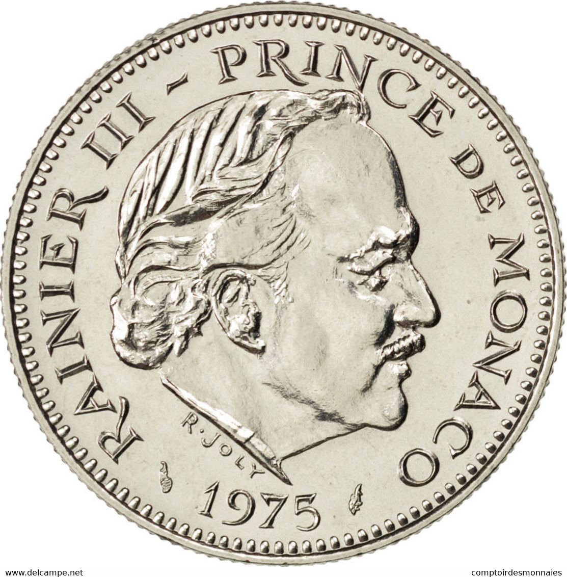 Monnaie, Monaco, Rainier III, 5 Francs, 1975, SPL, Copper-nickel, KM:150 - 1960-2001 Nouveaux Francs