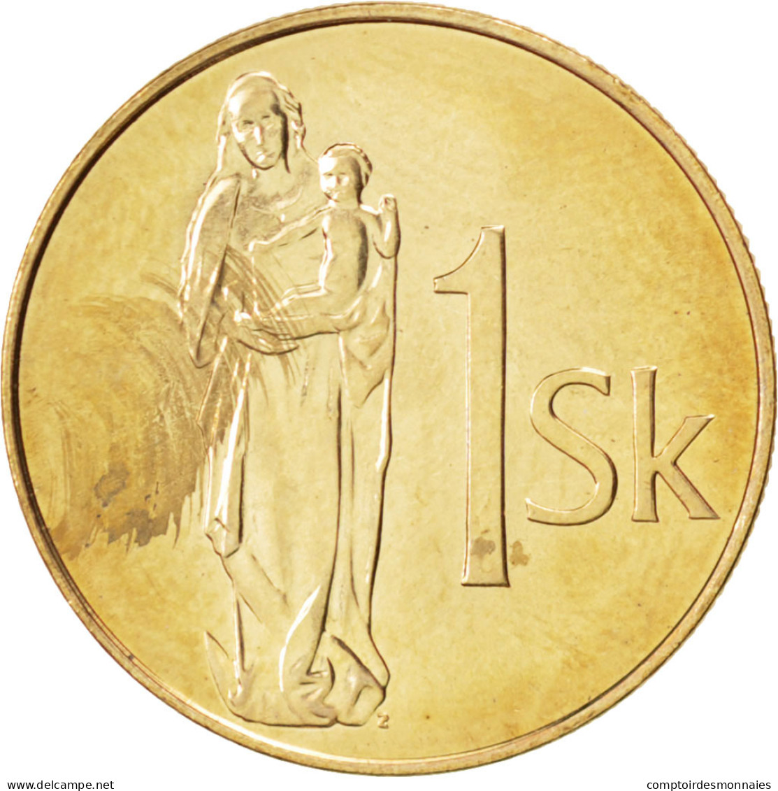 Monnaie, Slovaquie, Koruna, 2007, SPL, Bronze Plated Steel, KM:12 - Eslovaquia