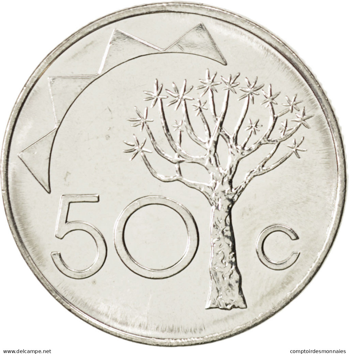 Monnaie, Namibia, 50 Cents, 1993, SPL, Nickel Plated Steel, KM:3 - Namibië