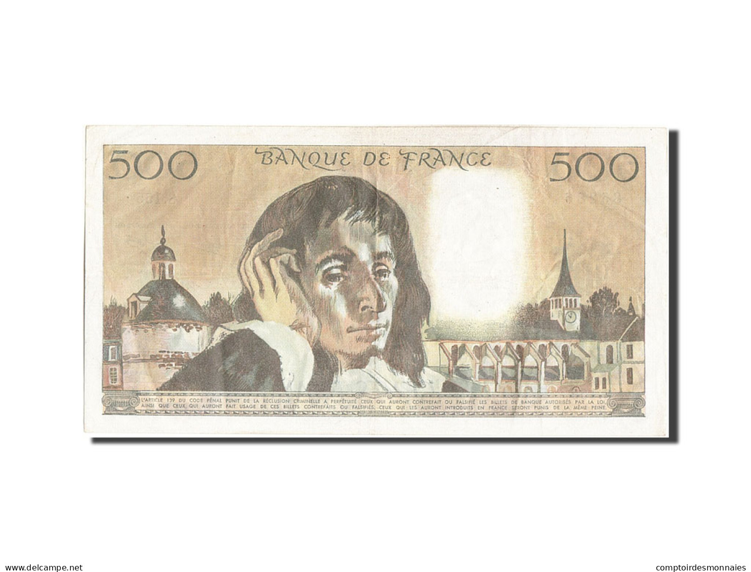 Billet, France, 500 Francs, 500 F 1968-1993 ''Pascal'', 1982, 1982-01-07, TTB - 500 F 1968-1993 ''Pascal''