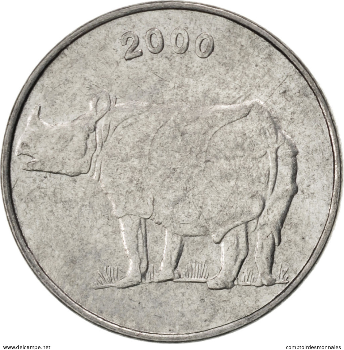 Monnaie, INDIA-REPUBLIC, 25 Paise, 2000, SUP, Stainless Steel, KM:54 - Inde